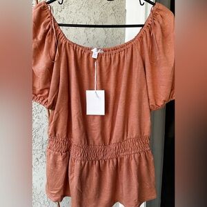 LC Lauren Conrad Rust Blouse